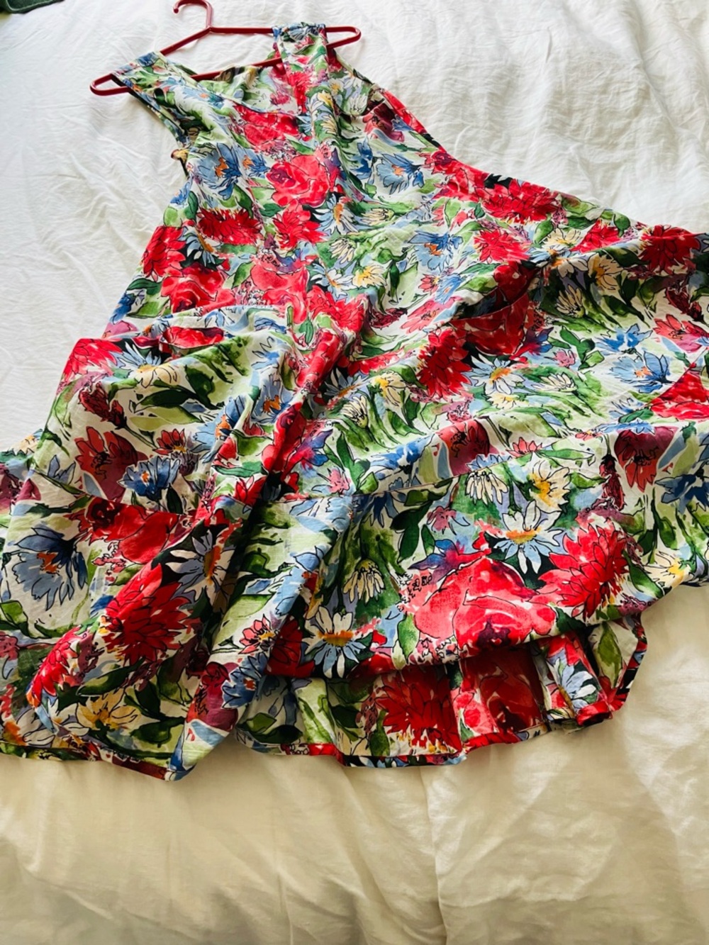 Dress Addict Floral fine cotton flowy beautiful dress with pockets